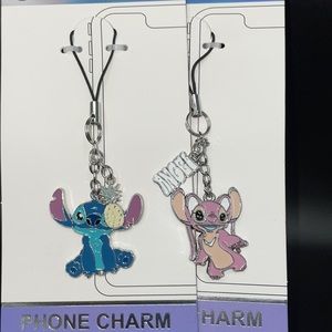 Lilo & Stitch Dangling Phone charm/keychain set